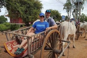 OX cart riding Siem Reap Cambodia